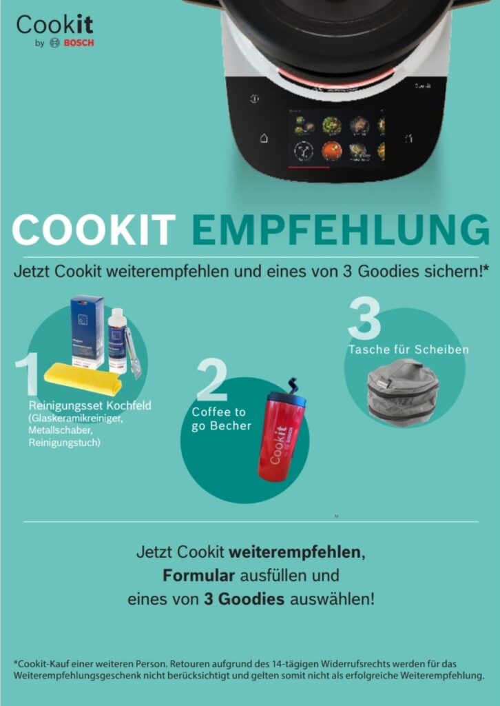 Bosch Cookit Weitermepfehlung