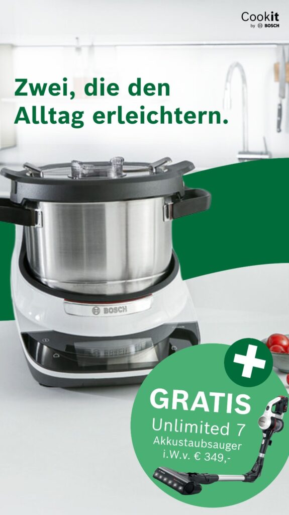 Bosch Cookit unlimited 7 Akkustaubsauger Deal